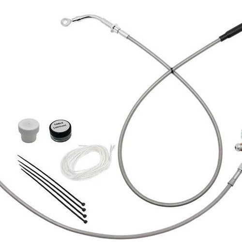 Fat Baggers EZ Install Cable Kit for 14" Ape Bars Stainless/Chrome #119914-C