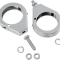 DS Smooth Turn Signal Fork Clamps 41mm Chrome