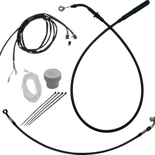 Fat Baggers EZ Install Cable/Line Kit for 16" Ape Bars Black #119916-B