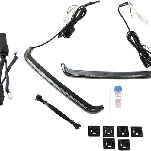 Custom Dynamics Low Profile Bagz LED Saddlebag Lights Smoke #CD-LP-SS6-S