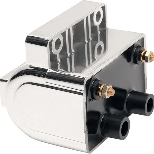 DS 12-Volt Dual Fire Ignition Coil 4 Ohm Electronic Chrome