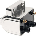 DS 12-Volt Dual Fire Ignition Coil 4 Ohm Electronic Chrome