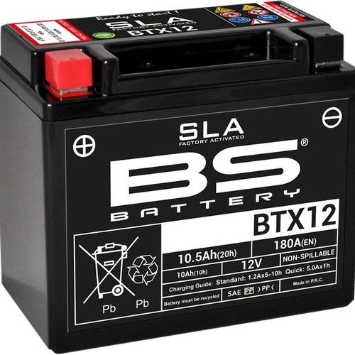 BS Battery Sla Factory Activated Maintenance Free Battery BTX12 300680 for Honda