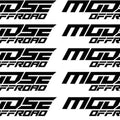 Moose Offroad Corporate Stacked Decals Black 10-Pack
