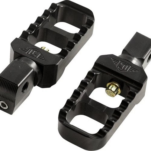 Joker Machine Serrated Stubby Passenger Footpegs Black #08-642-8B Indian Scout