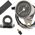 DS 2.4" Mini Mechanical Speedometer With LED 2:1 Black Face KM/H Harley Davidson