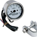 DS Mini Electronic Tachometer with Y-Mount 2.4" Chrome White Face
