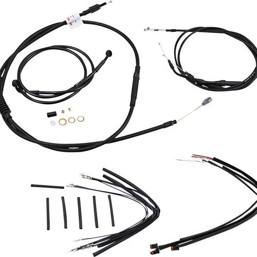 Burly Cable/Line Kit for 12" Jail Bars Black w/o ABS Single Disc B30-1150