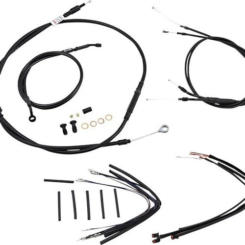 Burly Cable/Line Kit for 14" Jail Bars Black w/o ABS Single Disc B30-1151