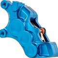 Arlen Ness Six-Piston Diff. Bore Caliper for 11.8" Rotor Front Left Blue #02-224