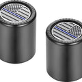 Figurati Designs Short/Fat Docking Hardware Covers US Flag Blue Line Black
