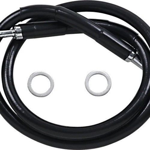 DS Black Vinyl Front Upper ABS Brake Line Kit 27-1/2" +6" Black #212128