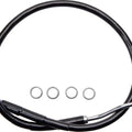 Drag Specialties Rear Caliper To ABS Brake Line Black #264542 Harley Davidson