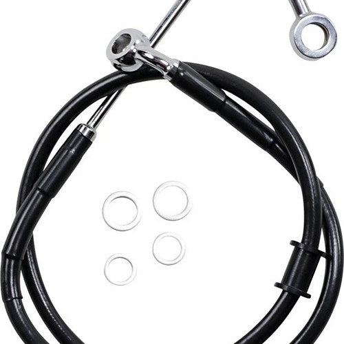 DS Black Vinyl Front Upper ABS Brake Line Kit 34" Black #212066