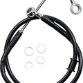 DS Black Vinyl Front Upper ABS Brake Line Kit 34" Black #212066