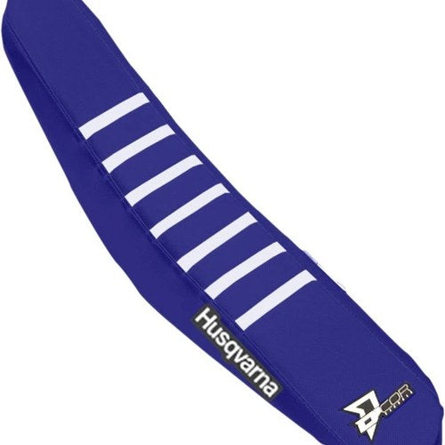Dcor Ribbed Seat Cover Navy Blue/Navy Blue/White Husqvarna TC 250/FC 250/FC