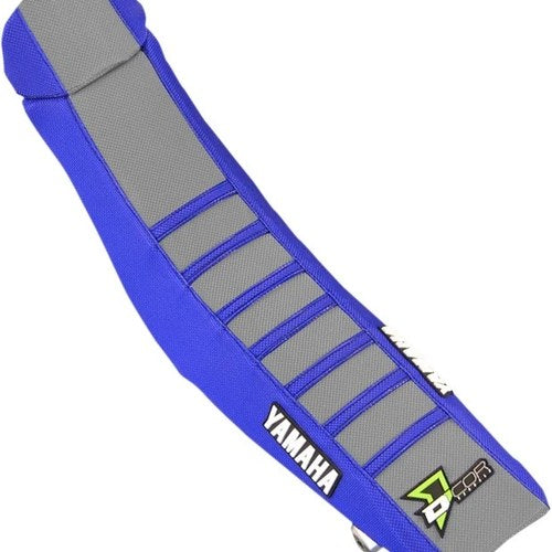Dcor Ribbed Seat Cover Star Racing Blue/Grey for Yamaha YZ250F/YZ450F