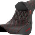 Saddlemen Sdc Performance Gripper Seat With Backrest Red Stitch #284876