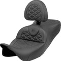 Saddlemen RoadSofa TG Seat With Backrest #808-07B-210B0 Harley Davidson