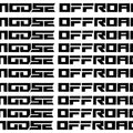 Moose Offroad Corporate Horizontal Decals Black 10-Pack