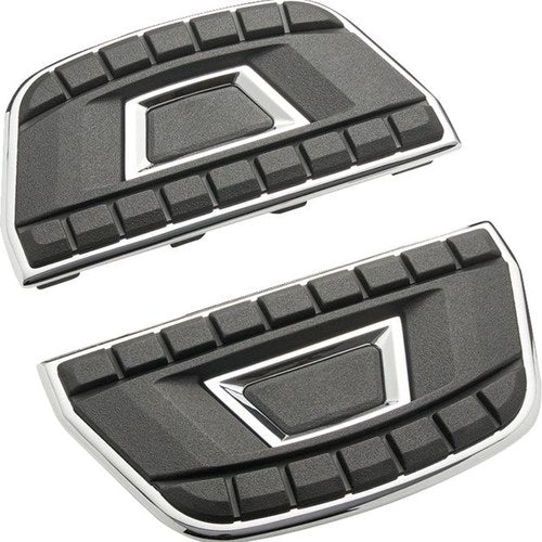 Ciro Chicane Passenger Floorboard Inserts Chrome #61800 Harley Davidson