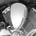 Baron Big Air Cleaner Kit Smooth Chrome #BA-2011-00 for Yamaha V-Star 650