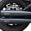 S&S Grand National Dual Slip-On Mufflers Black #4110-266 Indian Scout