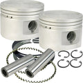 S&S 3.5" Cast Flat Top Pistons +.010" #920-0026 Harley Davidson