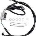 DS Vinyl Brake Line Kit ABS Front Upper/Lower +8" Harley Fxdf Dyna Fat Bob 12-16