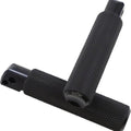 Arlen Ness Knurled Footpegs Black Passenger #07-943 Harley Davidson