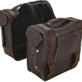 Burly Throwover Saddlebags Brown