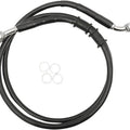 DS Extended Front Brake Line Kit Black Non-ABS +4" Oversize #3300615
