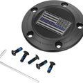 Figurati Designs 5-Hole Timing Cover US Flag Blue Line Black #FD71-TC-5H-BLK