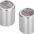 Figurati Designs Short/Fat Docking Hardware Covers US Flag Red Line Polished