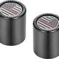 Figurati Designs Short/Fat Docking Hardware Covers US Flag Red Line Black