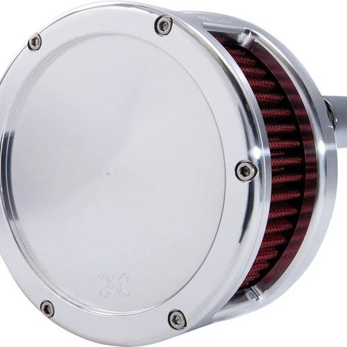 Feuling BA Series Air Cleaner Raw With Solid Cover/Red Filter #5431