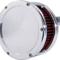 Feuling BA Series Air Cleaner Raw With Solid Cover/Red Filter #5431