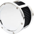 Feuling BA Race Series Air Cleaner Chrome With Solid Cover/Black Filter #5527