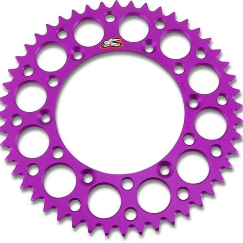 Renthal 520 Ultralight Aluminum Rear Sprocket 48T Purple #150U-520-48GBPE