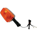 K&S DOT Turn Signal Assembly S/F Rear Black Amber for Honda CB750/CB900
