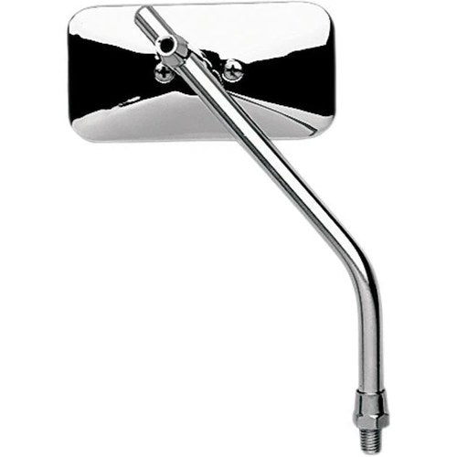 Emgo Classic Chopper Mirror Rectangular 10mm Aluminum Chrome Tinted Universal