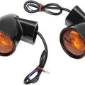 DS Bullet-Style Rear Turn Signals Black Harley Flt 94-22 / Flstc 86-17