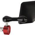 Driven Halo Stainless Steel Bar End Mirror Red Right