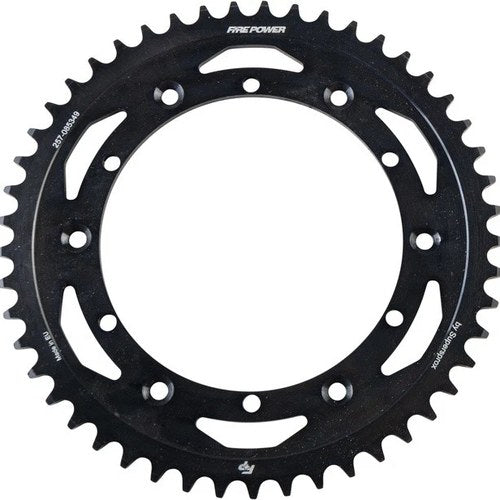 Fire Power 520 Steel Rear Sprocket 49T Black #FPS-853-49-BLK for Yamaha