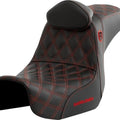 Saddlemen Sdc Performance Gripper Seat With Backrest Red Stitch #284866