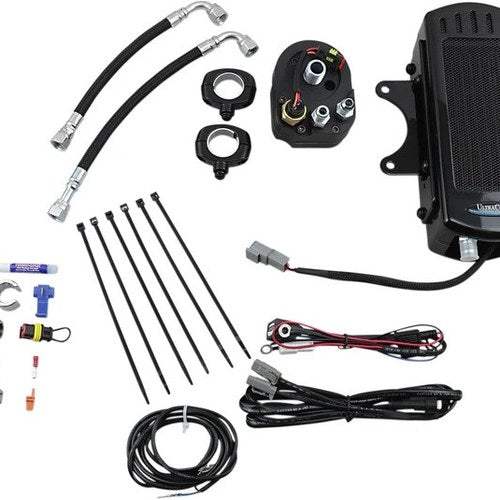 UltraCool Frame/Side Mount Oil Cooler Kit Black #SMS-1G Harley Davidson