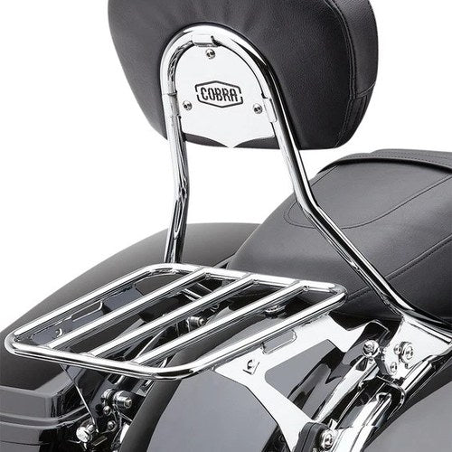 Cobra Detachable Passenger Backrest Chrome 602-2012 Harley Davidson