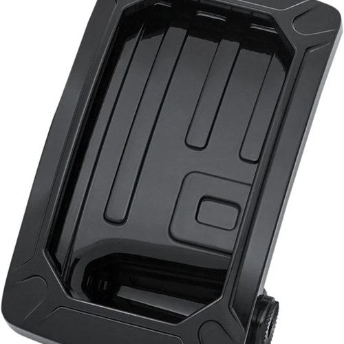 Kuryakyn Nova Vertical Side Mount License Plate Holder Gloss Black