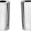 DS Fork Slider Covers Chrome +4" Harley Davidson #141244