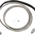 Drag Specialties Braided Hydraulic Clutch Line 80-1/8" +10" Clear Coated #211915